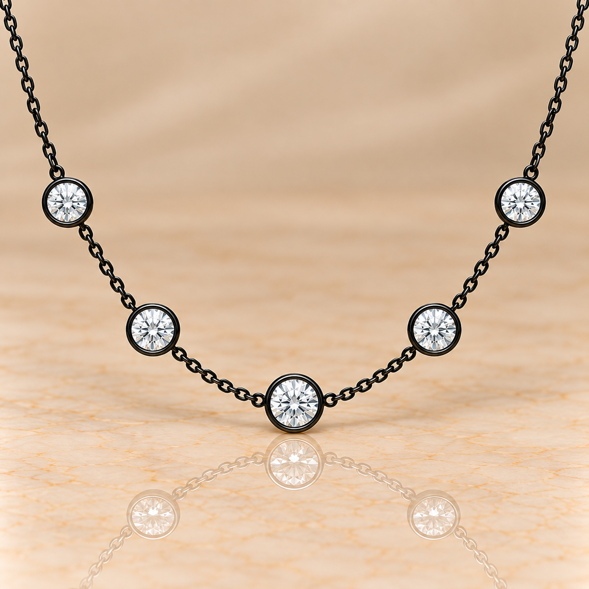 Rivière Diamond Station Necklace