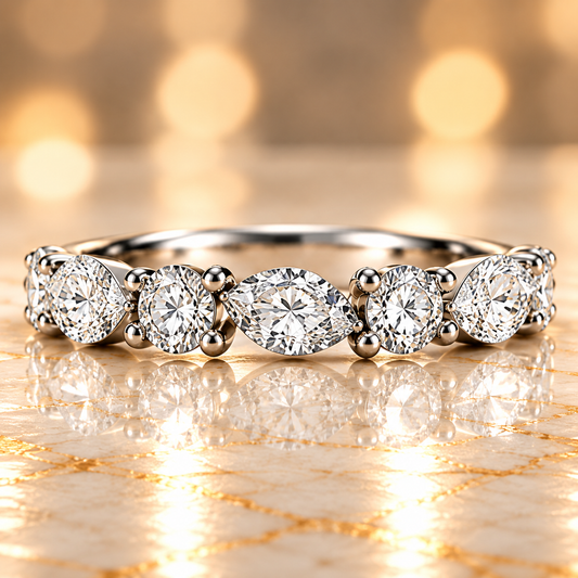 Baguette & Round Alternating Band