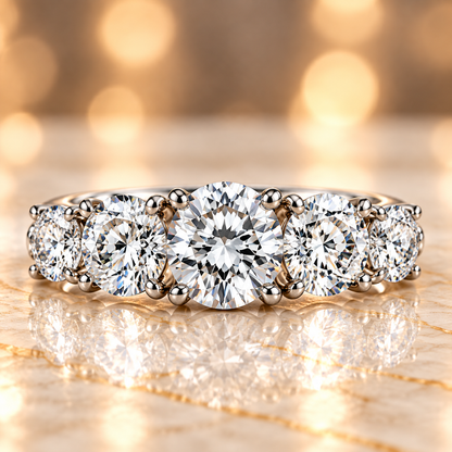 Milgrain Vintage Diamond Band