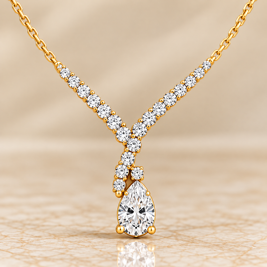 Diamond Bypass Necklace