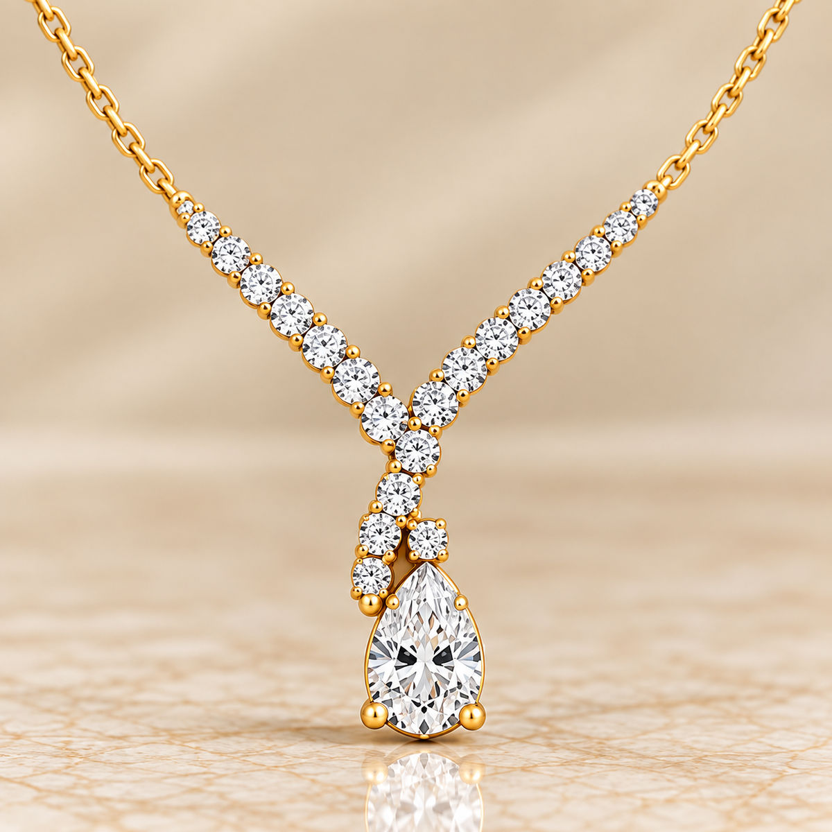 Diamond Bypass Necklace