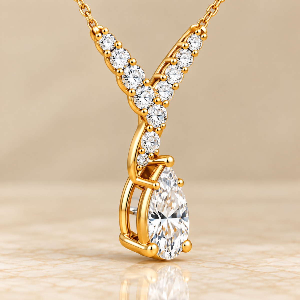 Diamond Bypass Necklace