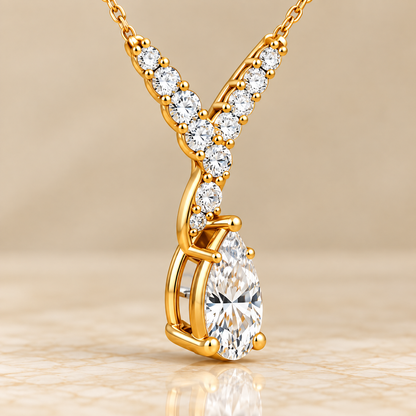 Diamond Bypass Necklace