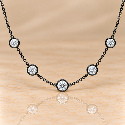 Rivière Diamond Station Necklace