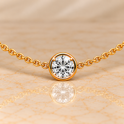 Rivière Diamond Station Necklace