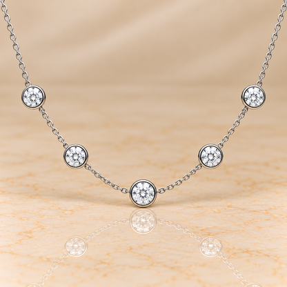 Rivière Diamond Station Necklace