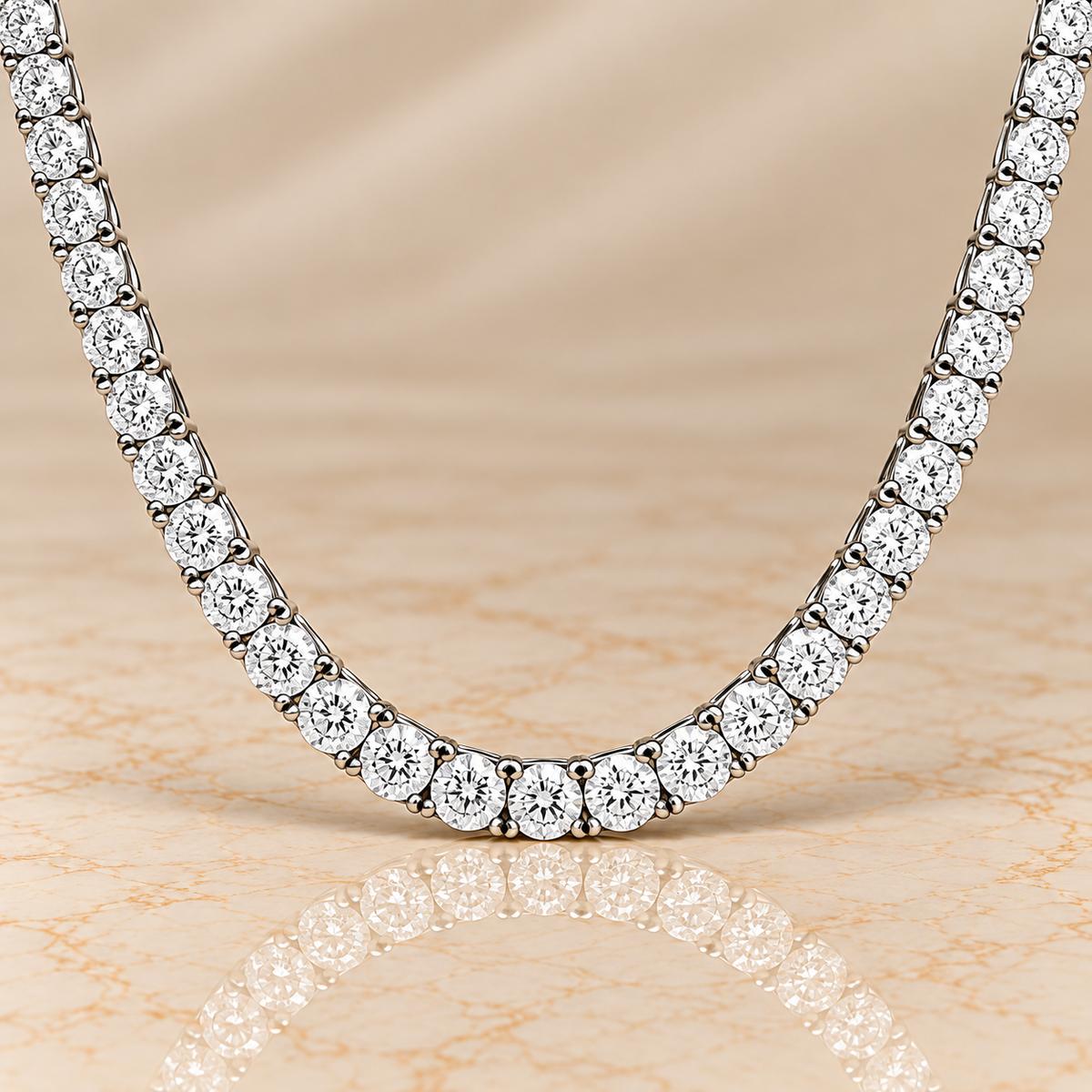 Éclat Diamond Tennis Necklace