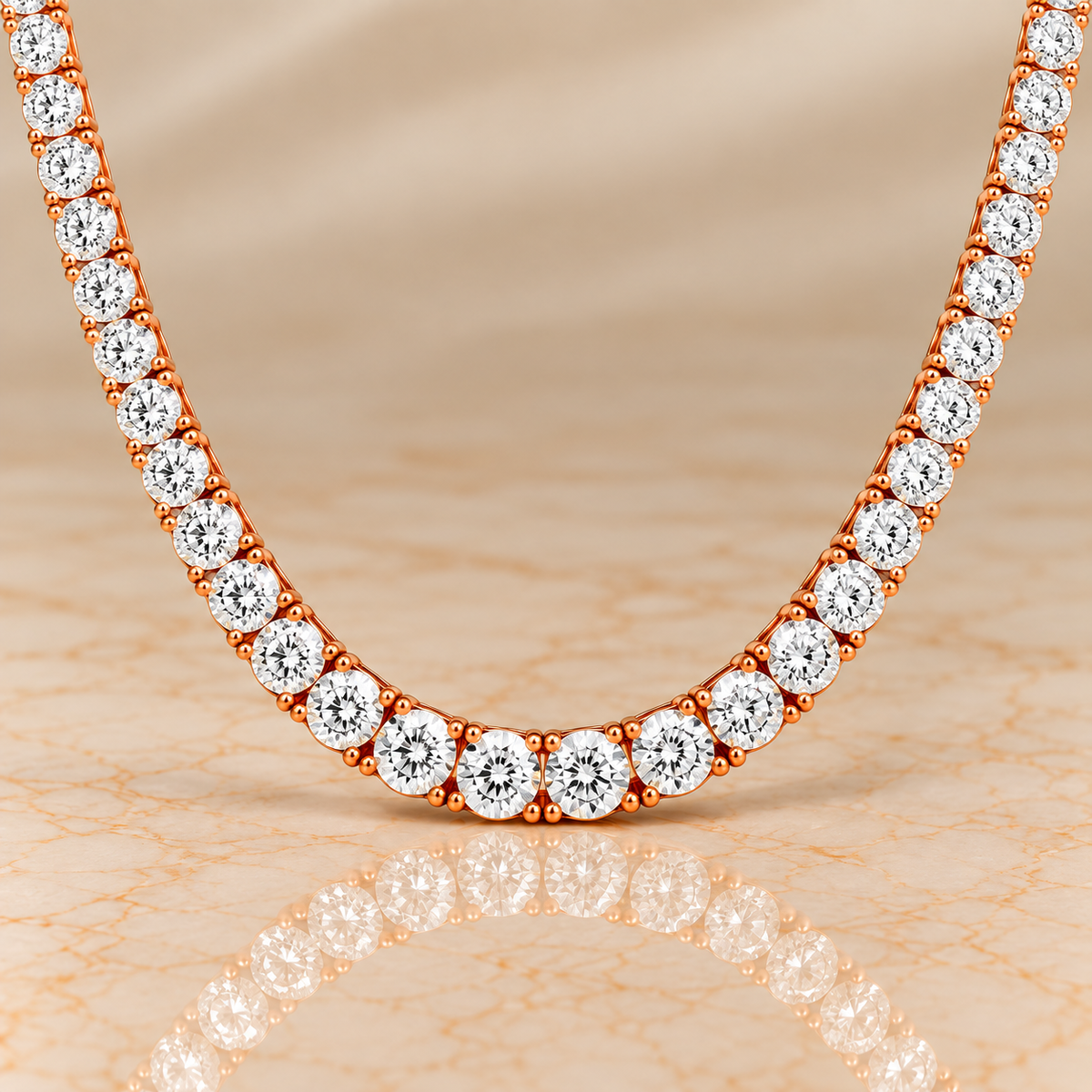 Éclat Diamond Tennis Necklace