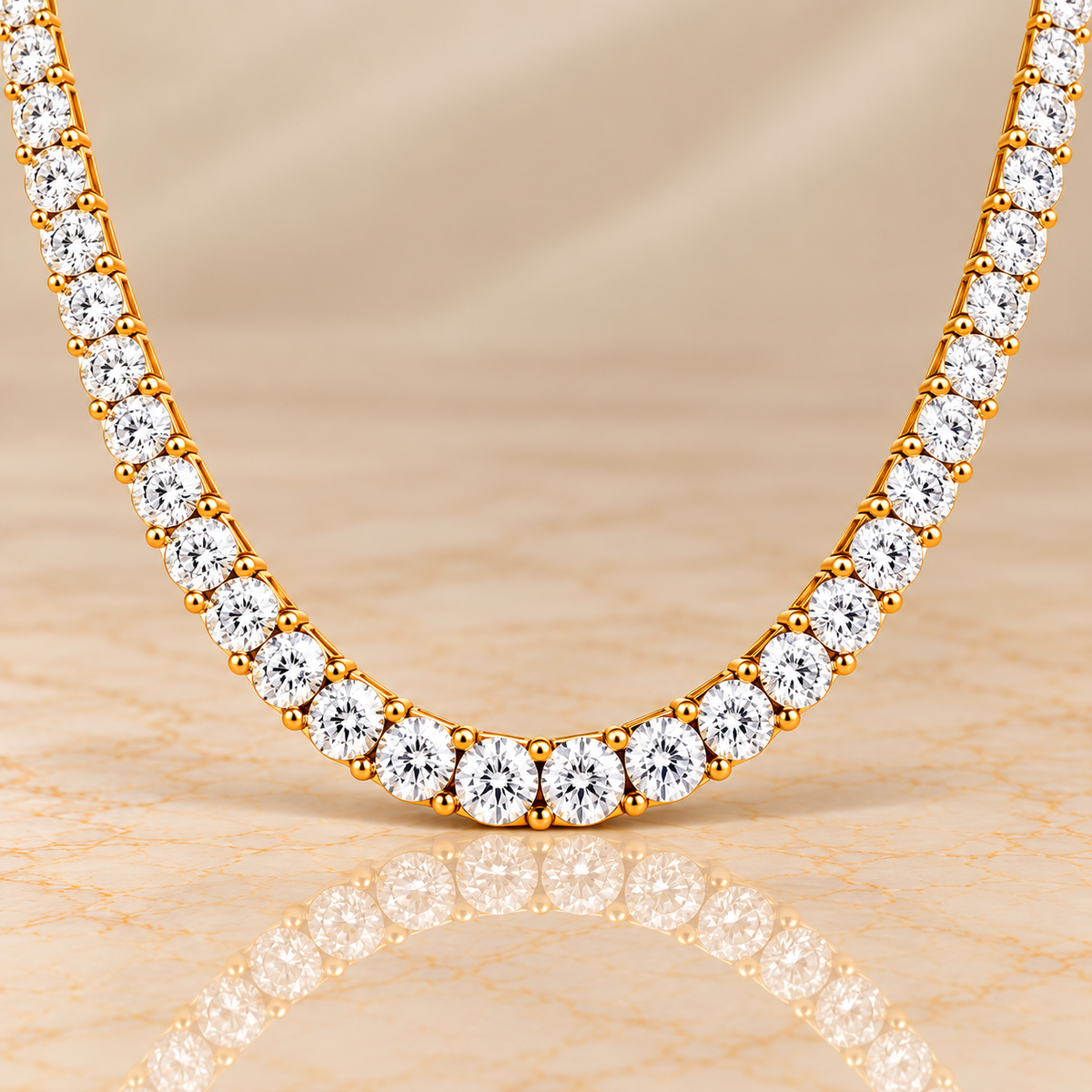 Éclat Diamond Tennis Necklace