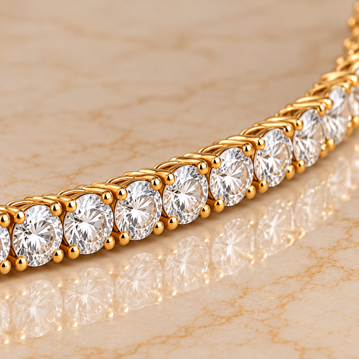 Éclat Diamond Tennis Necklace