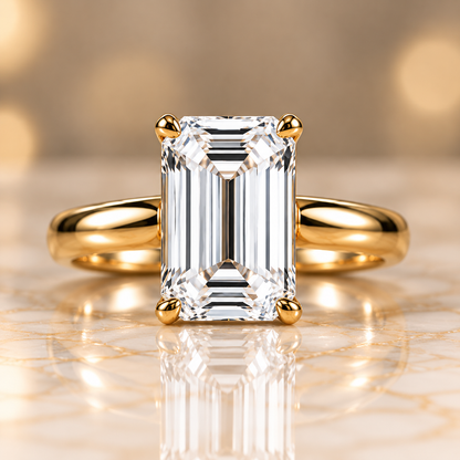 Emerald-Cut Solitaire