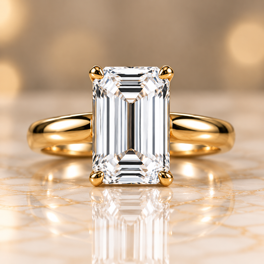 Emerald-Cut Solitaire