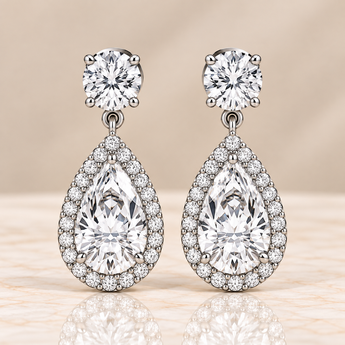 Diamond Huggie Earrings
