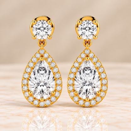 Diamond Huggie Earrings