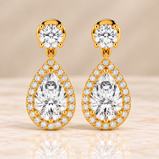Diamond Huggie Earrings