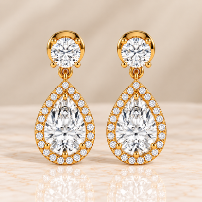 Diamond Huggie Earrings