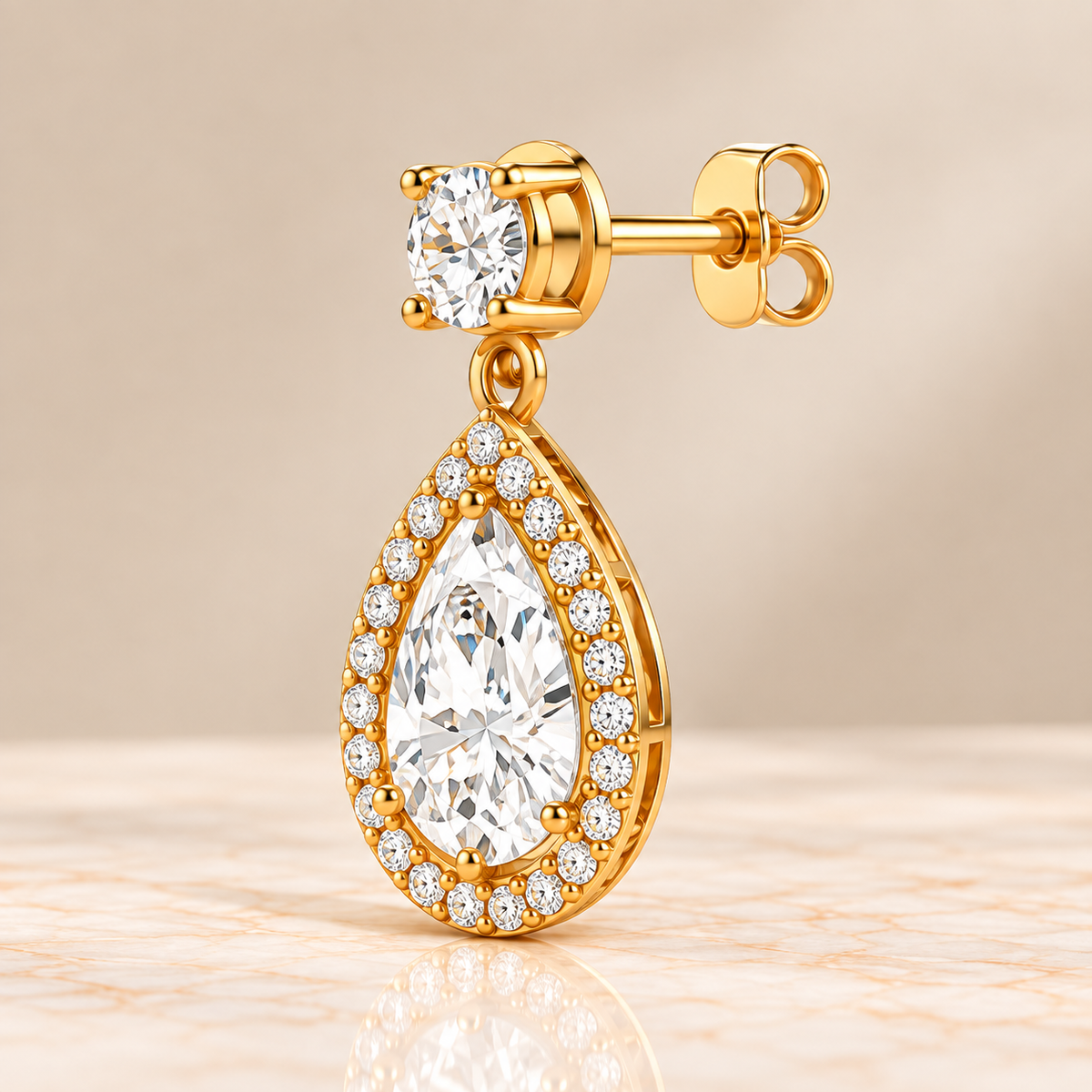 Diamond Huggie Earrings