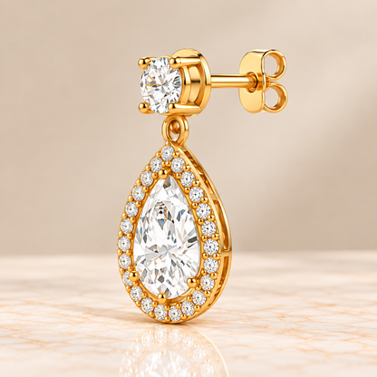 Diamond Huggie Earrings