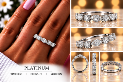 Baguette & Round Alternating Band