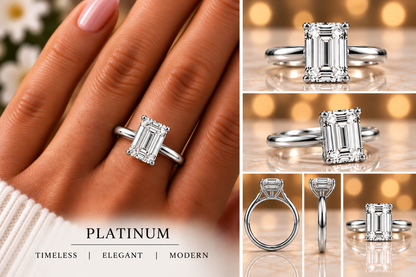 Emerald-Cut Solitaire