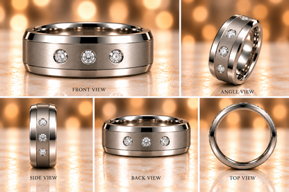 Sentinel Three-Diamond Band