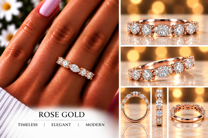 Baguette & Round Alternating Band