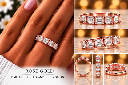 Emerald-Cut Eternity Band