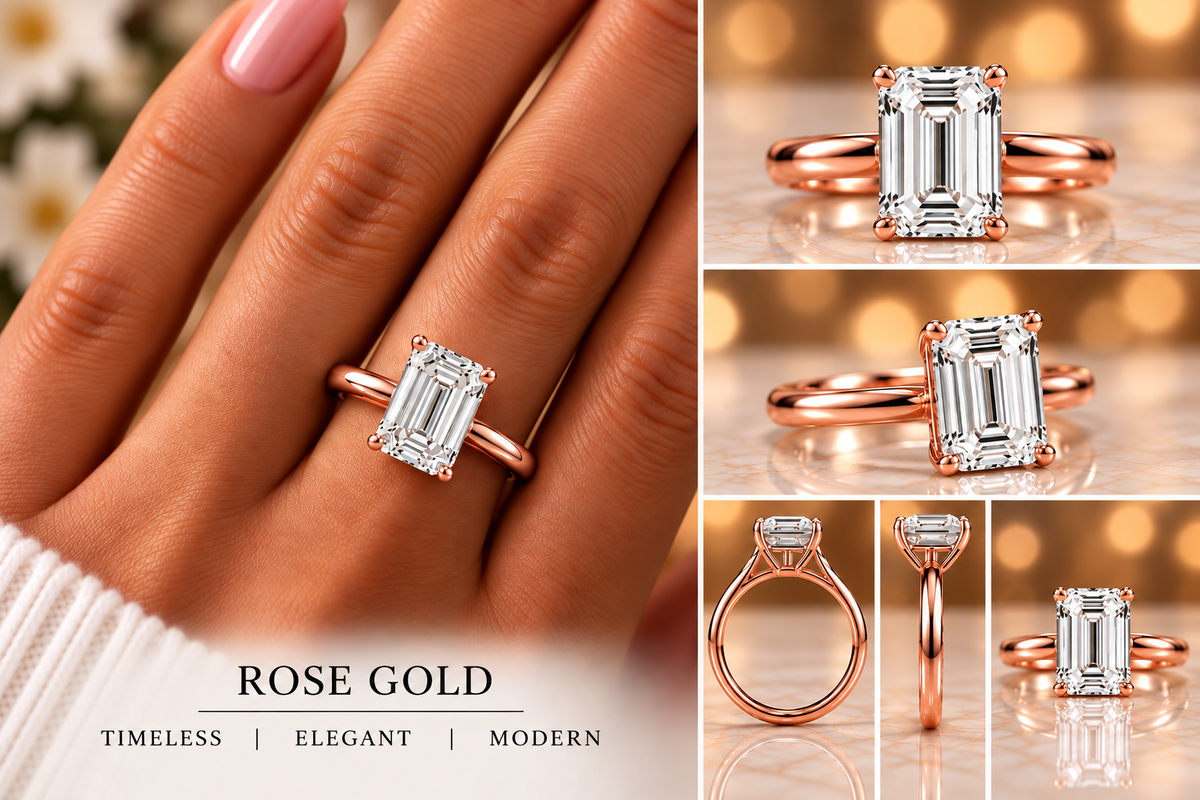Emerald-Cut Solitaire