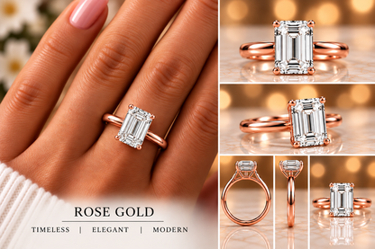 Emerald-Cut Solitaire
