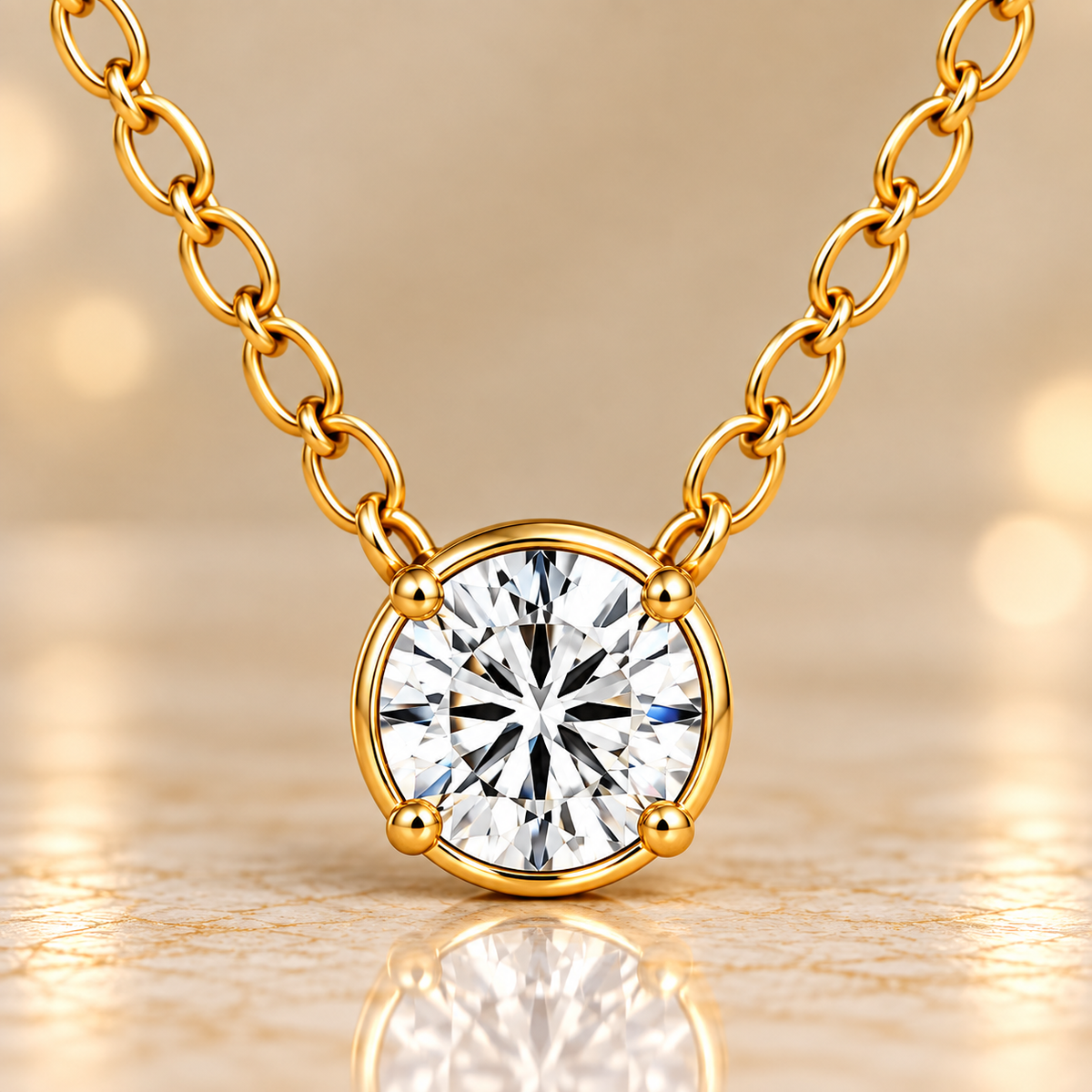 Triple Layer Diamond Necklace