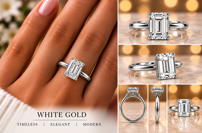 Emerald-Cut Solitaire