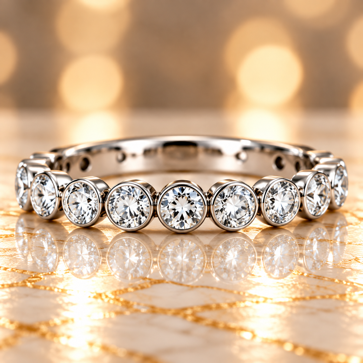 Knife-Edge Diamond Band